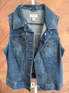 LOFT Light Blue Denim Vest